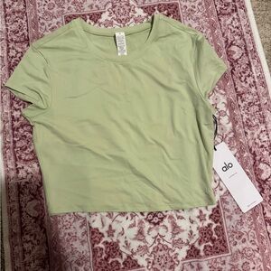 ALO Yoga Light Green Crop Top